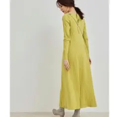 ロペピクニック　ニットワンピース　イエロー