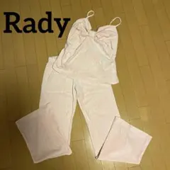 Rady レディー リボン ベロア キャミセットアップ ピンク ルームウェアのサムネイル
