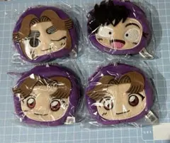 忍たま　ミニポーチ　キーホルダー　四年生　4点セット　滝夜叉丸　三木ヱ門　浜