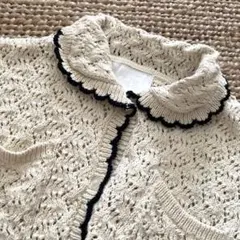 ZARA アイボリー レース編みカーディガン 12/13歳 156cm