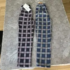裏シャギー総柄パンツ　２枚セット　シューラルー