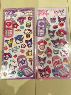 平成はっぴーフォン　サンリオ　シール　キティ　ウサハナ　マイメロ　クロミ