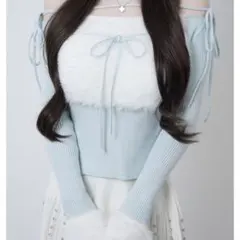 Luminous tulle ribbondrape mini onepiece - メルカリ