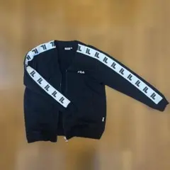 FILA ブラック ジップアップジャケット M