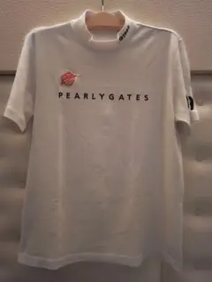 パーリーゲイツ　PEARLY GATES 　半袖シャツ(サイズ5) 美品□PEARLY GATES パーリーゲイツ 半袖 モックネックシャツ□5