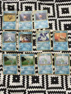 ポケモンカードセット　旧裏　11枚セット　パウワウ　ジュゴン　タッツー　シードラ
