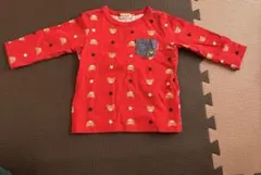 ミキハウス 80サイズ 赤い長袖Tシャツ