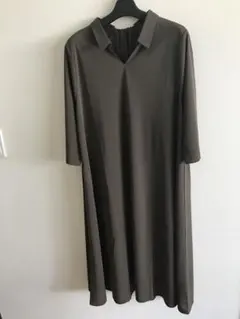 シャルレ　ワンピース　Ｌ〜LL カーキ　（スリップ付き）　EV012★お値下げ★ シャルレ ワンピース L~LL シャルレ ワンピース L〜LL カーキ