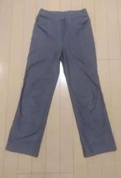 裏起毛パンツ 裏起毛デニムパンツ デニム S 150 160 グレージュ