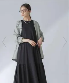 NANOuniverse ナノユニバース　前後2wayティアードカットワンピース