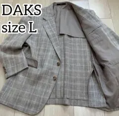 美品✨DAKS 高級 シルク リネン テーラードジャケット メンズ 紳士 Lのサムネイル