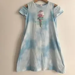 mezzo piano アイスクリームプリント 半袖ワンピース 140