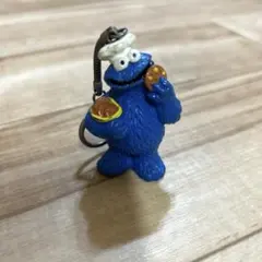セサミストリートのクッキーモンスターのキーホルダー　ビンテージ