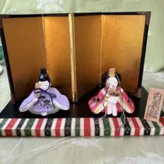 伝統的な雛祭り 陶器製ひな人形セット