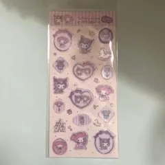 サンリオ すりガラス風シール　マイメロ　くろみ