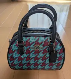 【新品未使用】COACH CJ628 ハウンドトゥースバッグ