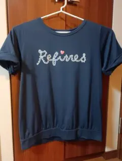 Refirres 半袖 カットソー ネイビー LL
