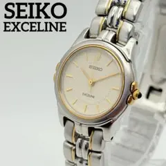 【新品電池】美品 稼働 SEIKO 時計 エクセリーヌ レディース コンビカラー