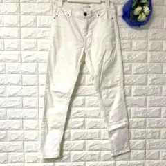 レプシィム ホワイト デニムパンツ ジーンズ 希少 LEPSIM スキニー M