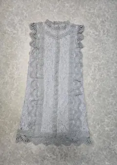 tocco closet ノースリーブ レーストップス　ロング　ブルーのサムネイル