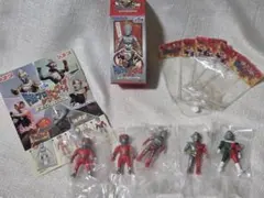 円谷プロヒーローズソフビ・ ボールチェーンマスコット５体セット