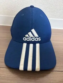 adidas ネイビーキャップ 3本ライン OSFX