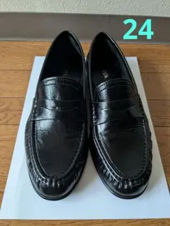 ZARA　ギャザー入りソフトモカシン　24　ザラ　フラットシューズ