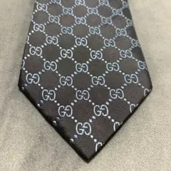 OLD GUCCI シルク ネクタイ インターロッキング g グッチ 未使用級