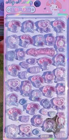 「正規品」マイメロディぷっくり3D立体シール海外限定