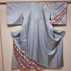 美品　舞台衣裳　着物　単衣　広衿　裄63cm　丈149.5cm