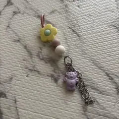ワイヤーキーリング じゃらじゃらキーホルダー 犬 マルチーズ 