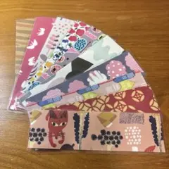 No.4 ピンク系しおり　10枚セット　ブックマーカー　栞