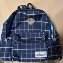［人気ブランド］Coleman ネイビー チェック柄 リュック　コールマン