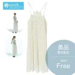 ♡earth&music ecology♡ プリーツ キャミ ワンピース ドット
