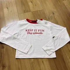 LOVETOXIC メッセージ長袖カットソー