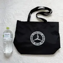 【美品】メルセデスベンツ 大容量トートバッグ 黒 ブラック 刺繍 防水のサムネイル