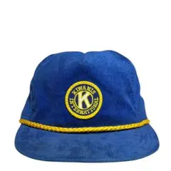 80s USA製　Kiwanis　コーデュロイ　トラッカーキャップ