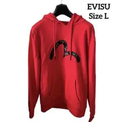 EVISU エヴィス パーカー レッド カモメロゴのサムネイル