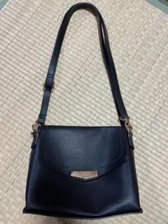 D.KELLY 黒 レザー ショルダーバッグ