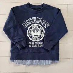coca Michigan State トレーナー 110サイズ ネイビー