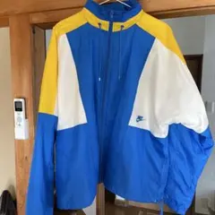 Nike ナイロンジャケット L 青/白/黄最終値下げ