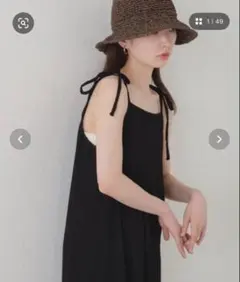 kastane黒　キャミワンピース