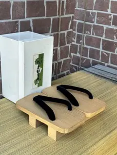 【新品未使用】メンズ　下駄　木製