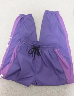 美品　パープル サイドラインパンツ M 家着 ダンスウェアのサムネイル