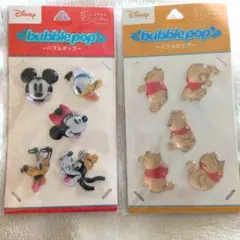 Disney bubble pop ステッカー 2種セットのサムネイル