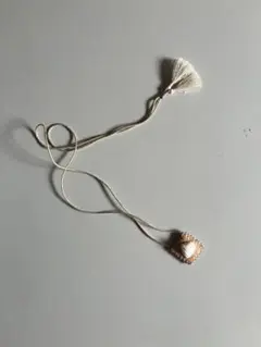 SEE REAL FLOWERS 貝殻ネックレス タッセル付き