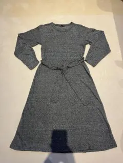 Zara ベルト付きワンピース　ひざ下丈　ミディ丈　M