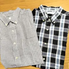 UNIQLO 半袖チェックシャツ 2枚セット