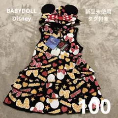 新品　BABYDOLL Disney ミニーマウス柄 ワンピース 100cm