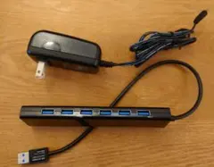 サンワサプライ/7ポートUSBハブ 急速充電ポート付き